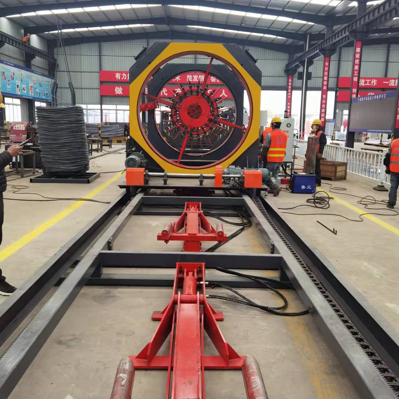 龍安鋼筋籠滾焊機(jī)鋼筋籠自動(dòng)工作站源頭采購(gòu)