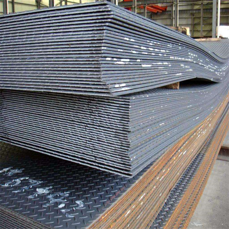 花紋鋼板熱軋扁豆型花紋鋼板發(fā)貨快