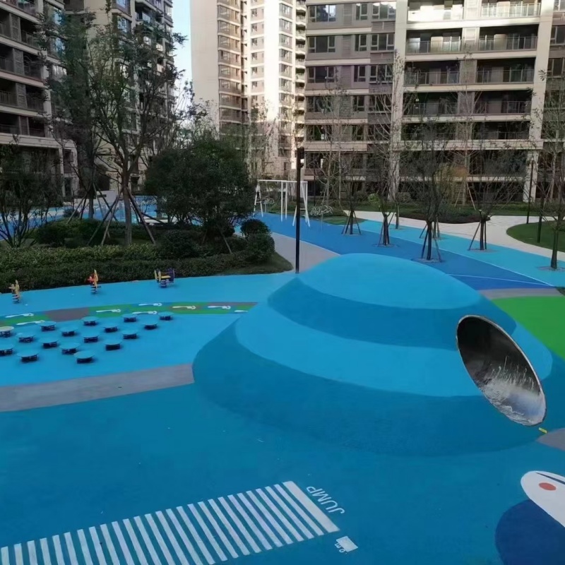 體育球場硅pu籃球場施工實拍品質(zhì)保障