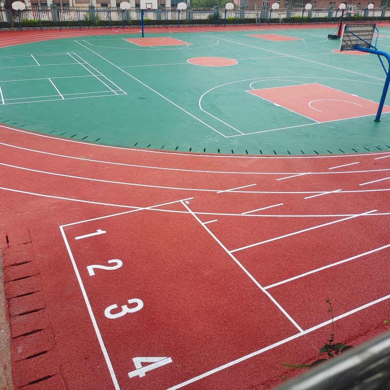 廣西河池市鳳山球場(chǎng)塑膠跑道施工