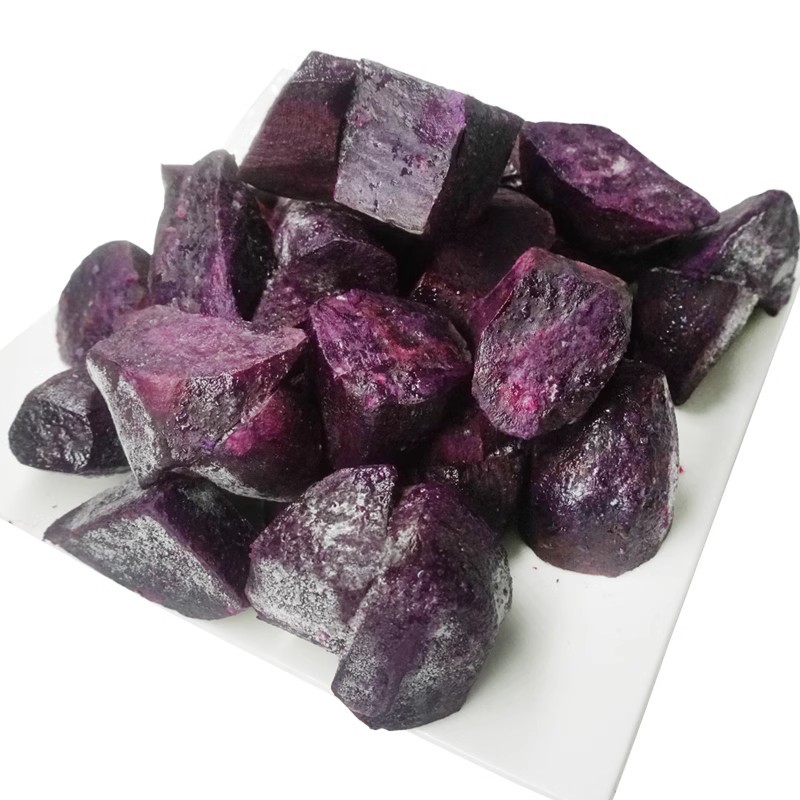 冷凍紫薯丁實體大廠