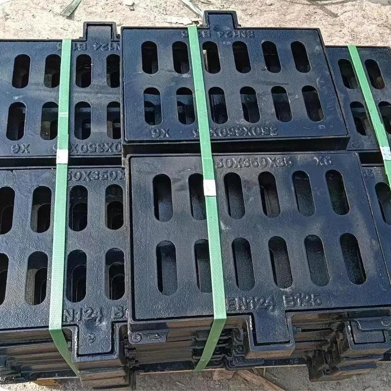 平原球墨鑄鐵篦子溝蓋板450x750下水道蓋板專注生產制造多年