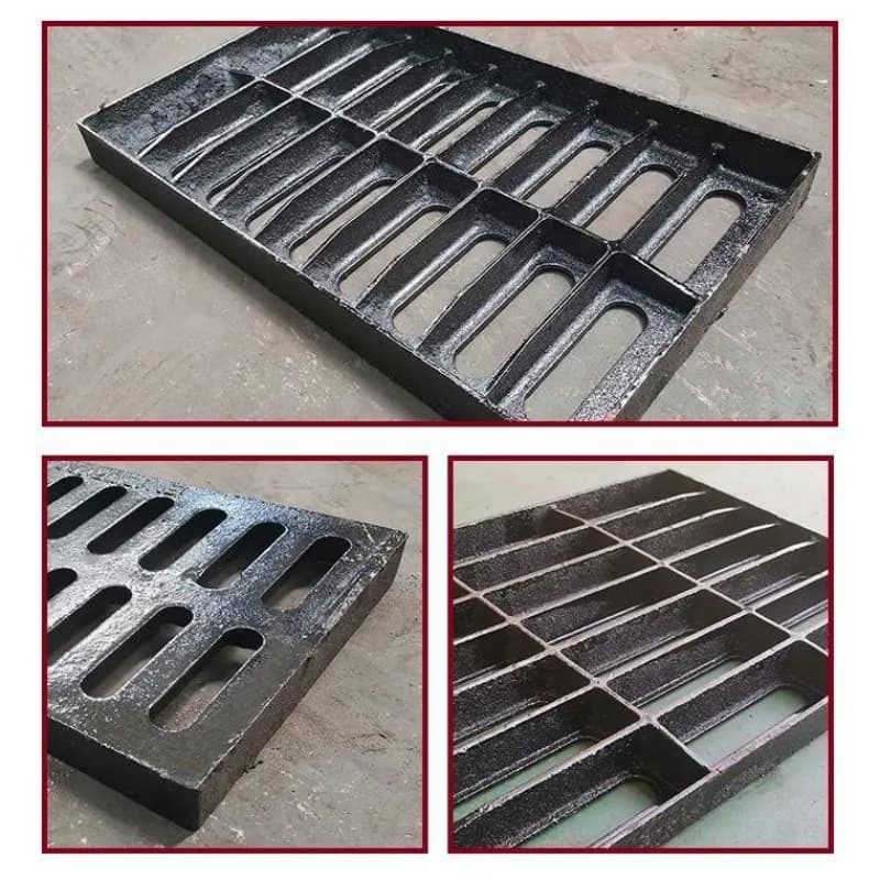 安寧球墨鑄鐵篦子溝蓋板400x600下水道蓋板來圖來樣定制