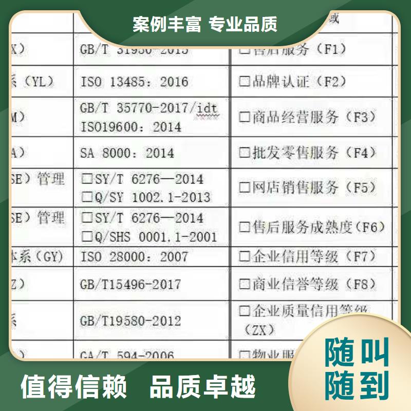 ISO認證企業(yè)信用評價2025公司隨叫隨到