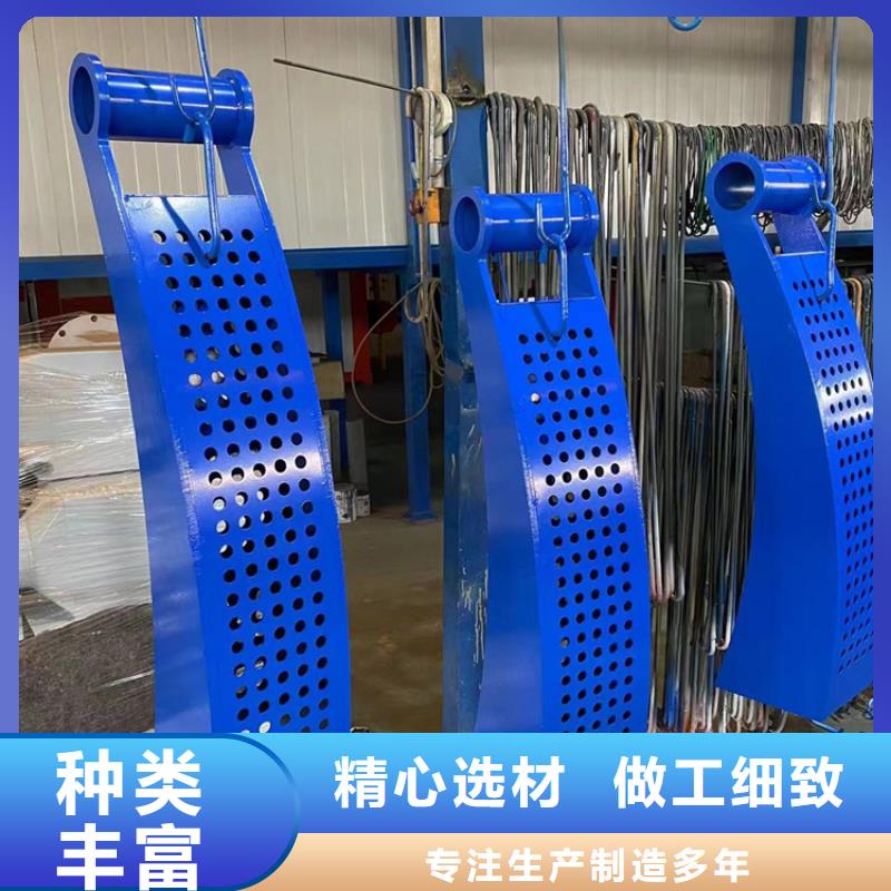 山東省棗莊市河道燈光欄桿按圖紙定制