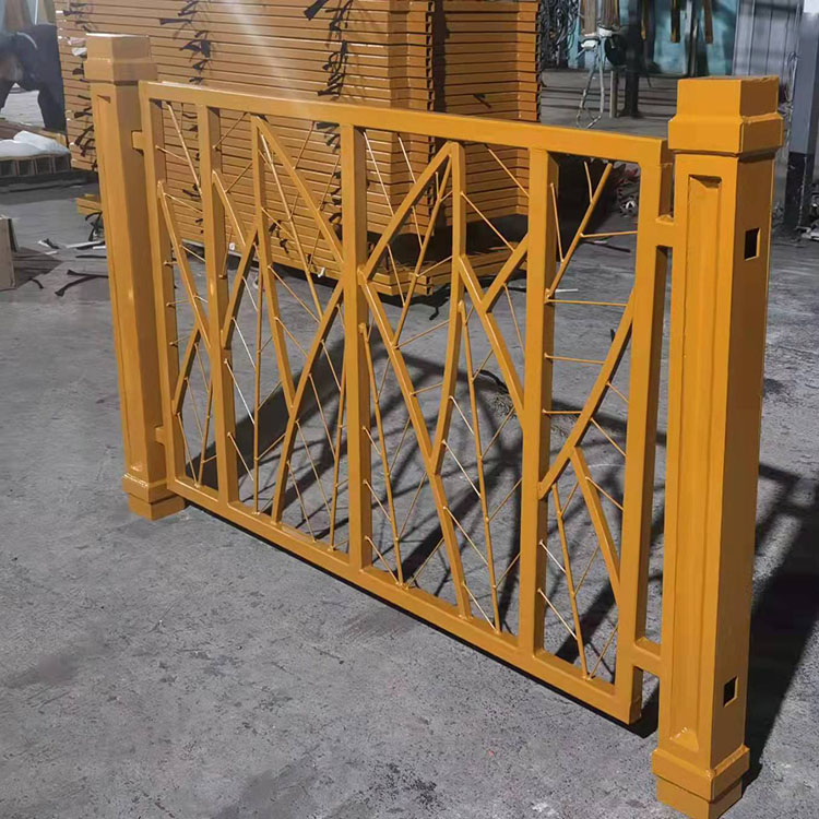 青海省鋼河道欄桿按圖紙定制