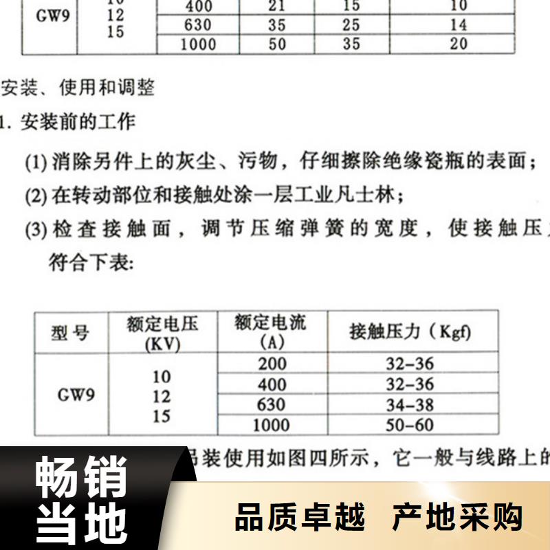 户外【隔离开关】GW9-10G/1250A细节展示