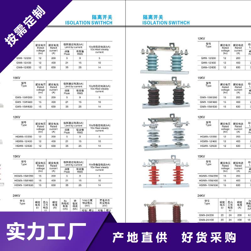 高压隔离开关HGW9-40.5KV/200大厂家实力看得见