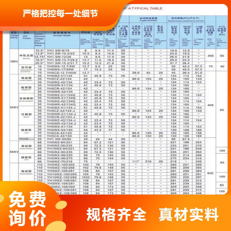 避雷器YH5WS-17/50【羿振电气】当地品牌