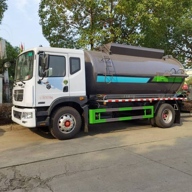 大面積收糞肥10方有機肥干糞回收車施工