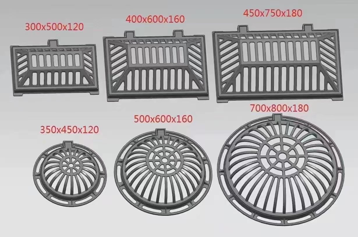 球墨铸铁沟盖板型号齐全