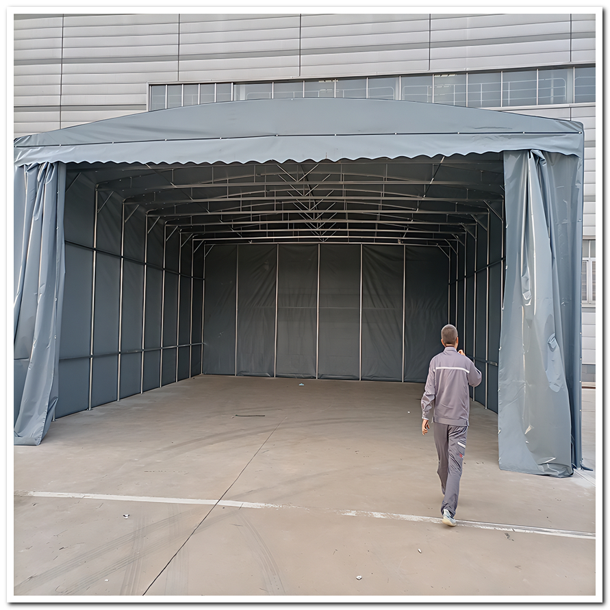 上虞推拉雨棚_電動推拉篷源廠直接供貨