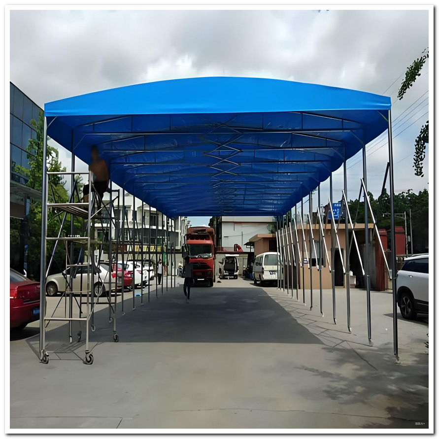 獻縣推拉雨棚手動推拉棚符合標準