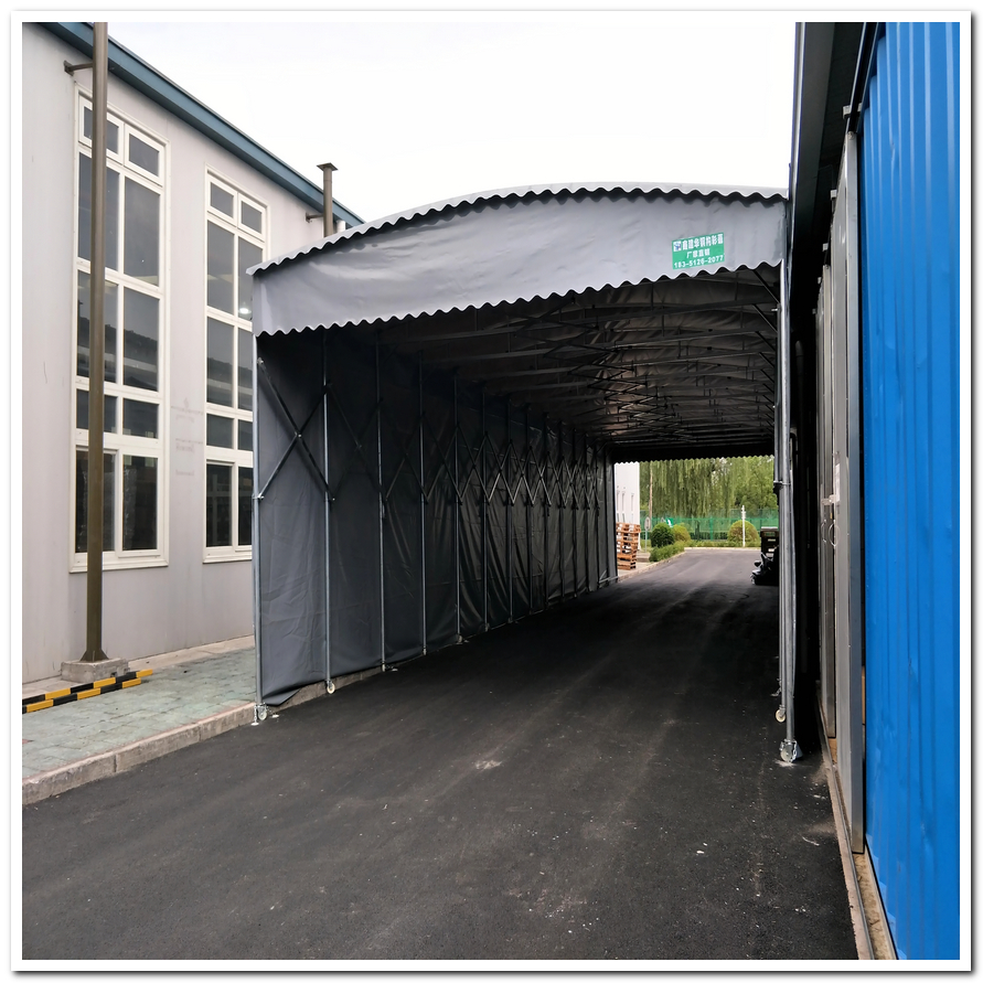 獅子山區(qū)單外挑式車篷/獅子山區(qū)小區(qū)商場擋雨電動車棚