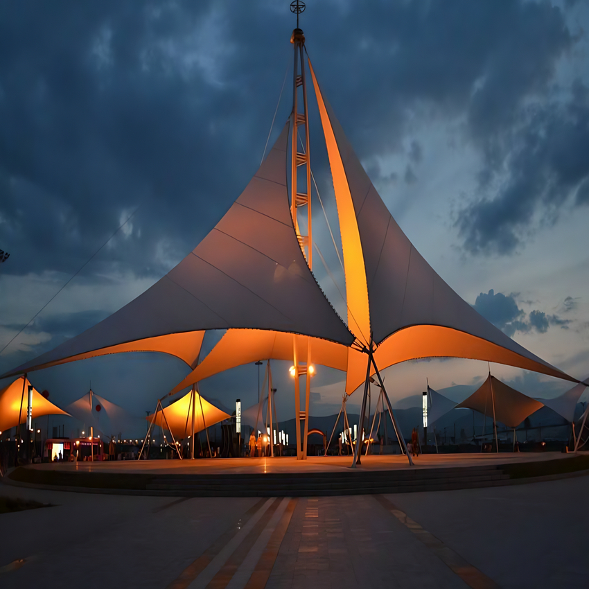 淄博膜結(jié)構(gòu)汽車篷/淄博鴻禧車棚價(jià)格/廠家/地址