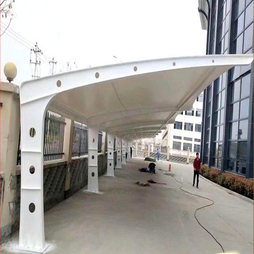 帶腳輪停車篷/膜結(jié)構(gòu)車篷廠家