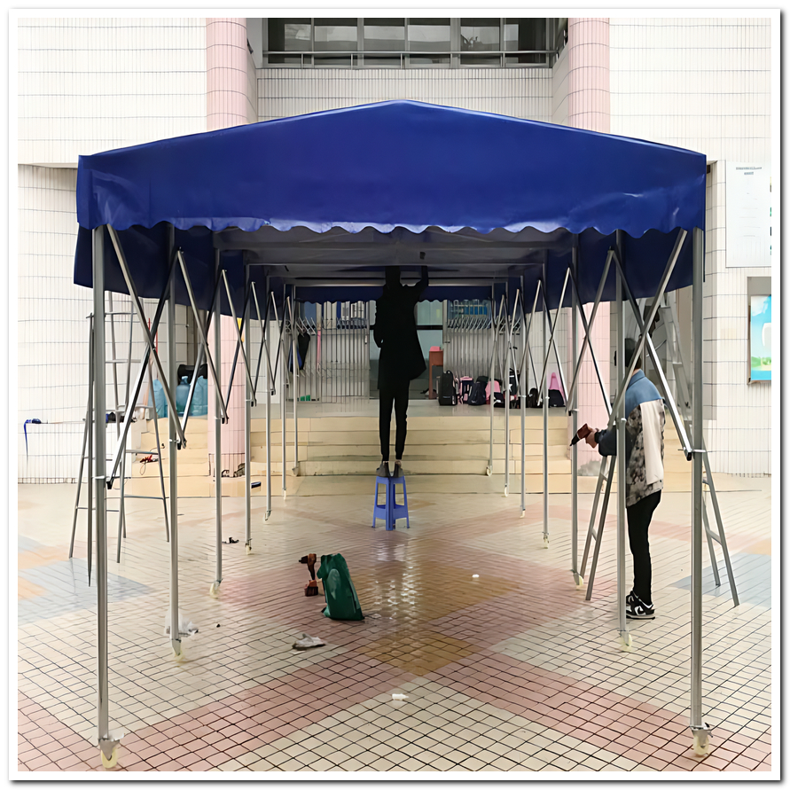 新鄭電動伸縮雨棚/2025新鄭做雨棚