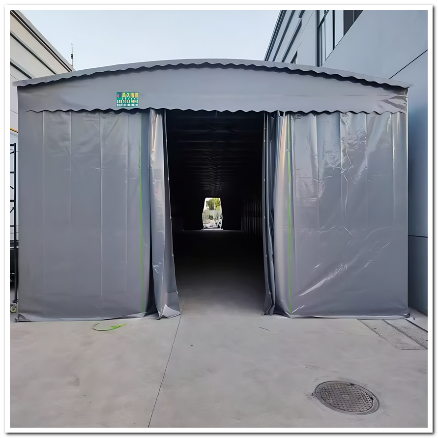 倉庫活動雨棚-移動遮陽篷