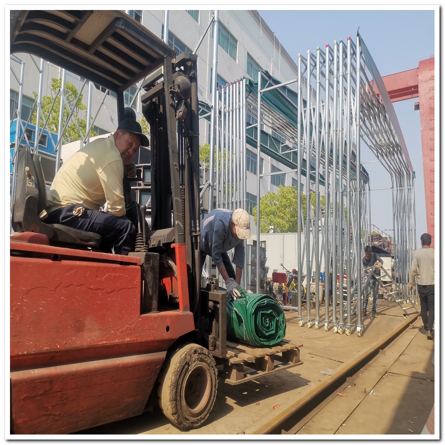 湞江倉庫活動雨棚-湞江移動遮陽篷