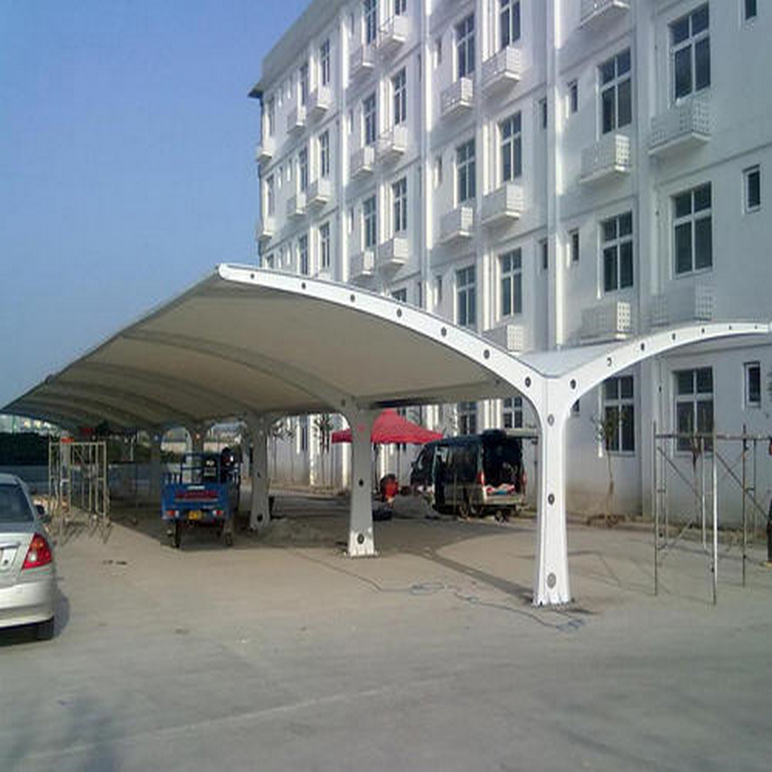 叢臺移動伸縮車篷/叢臺張拉膜車棚搭建