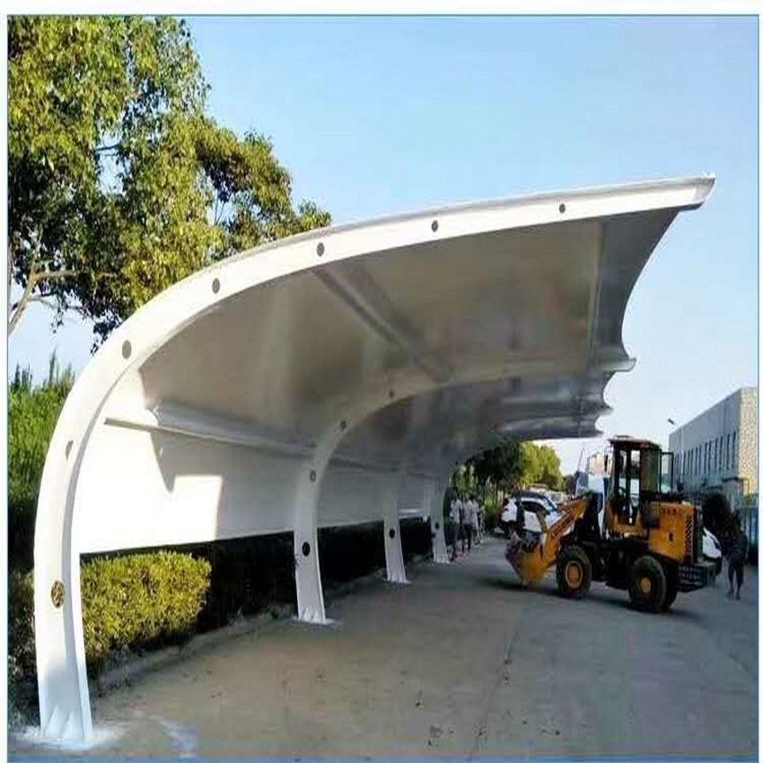 移動(dòng)伸縮車篷/張拉膜車棚搭建