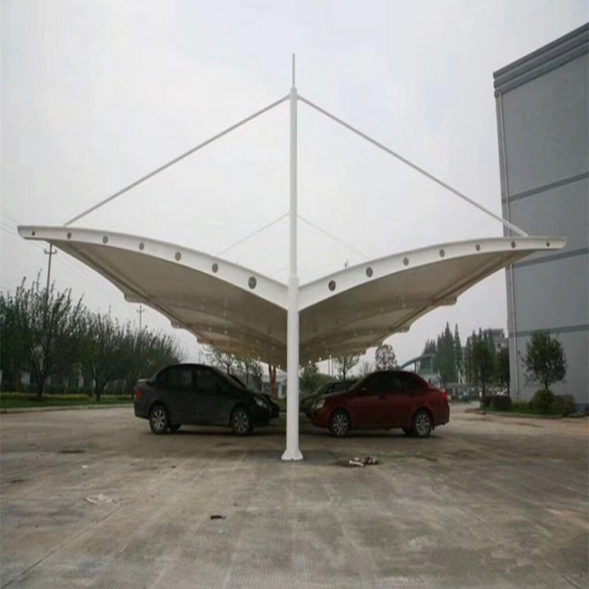 移動伸縮車篷/張拉膜車棚搭建