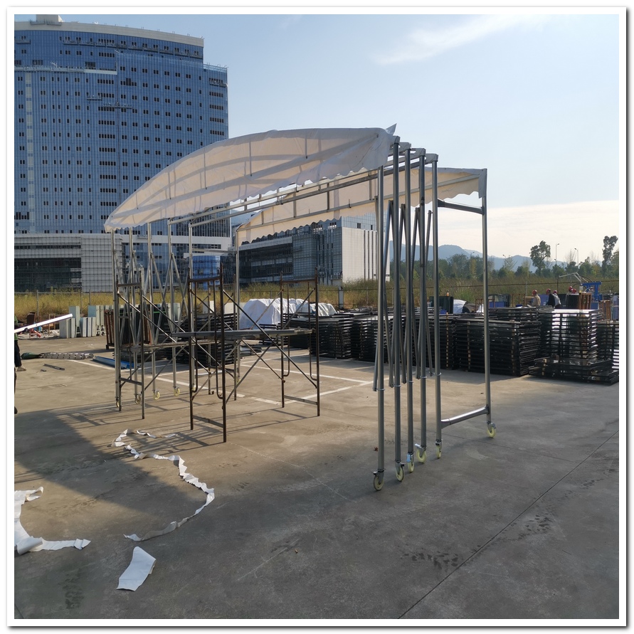 望謨移動棚移動收縮蓬自有生產(chǎn)工廠