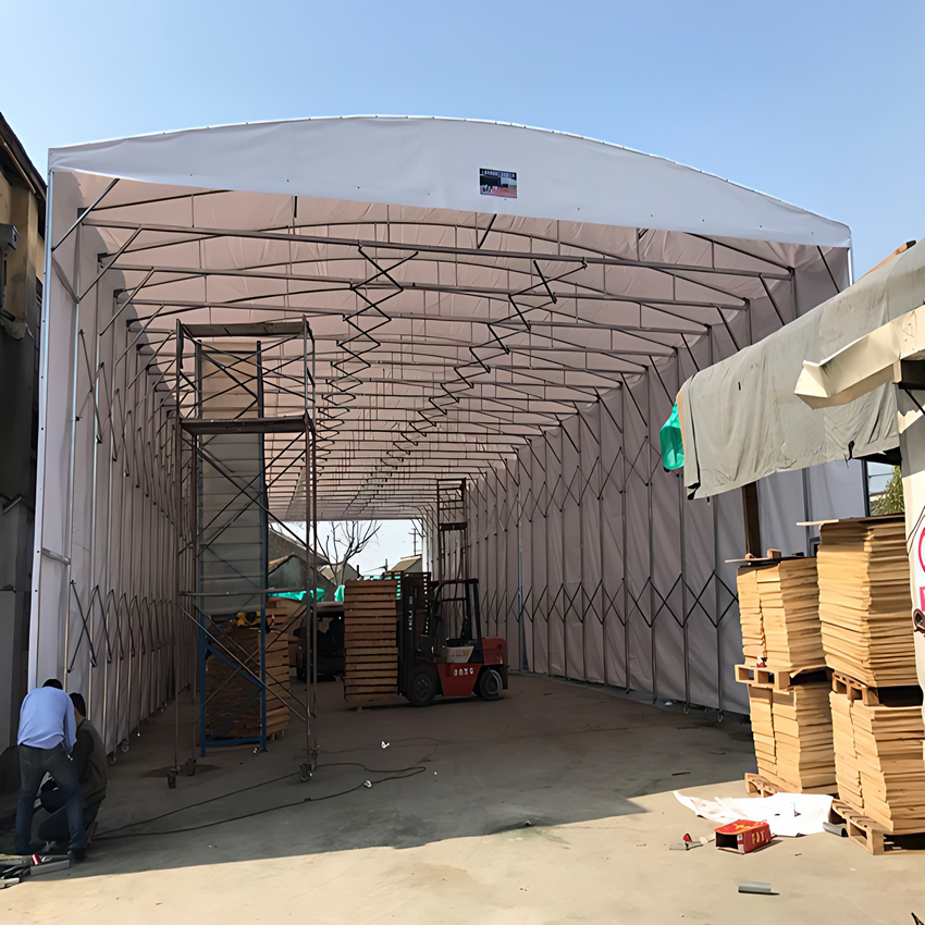 移動棚-伸縮推拉篷價格地道