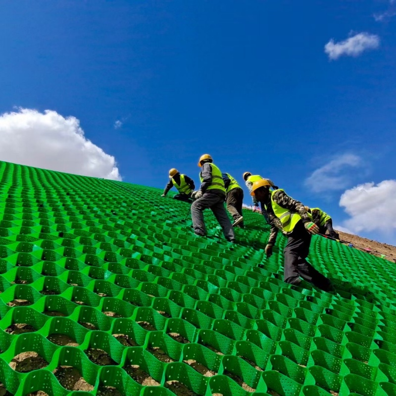 土工格室六邊形蜂巢土工格室層層質(zhì)檢
