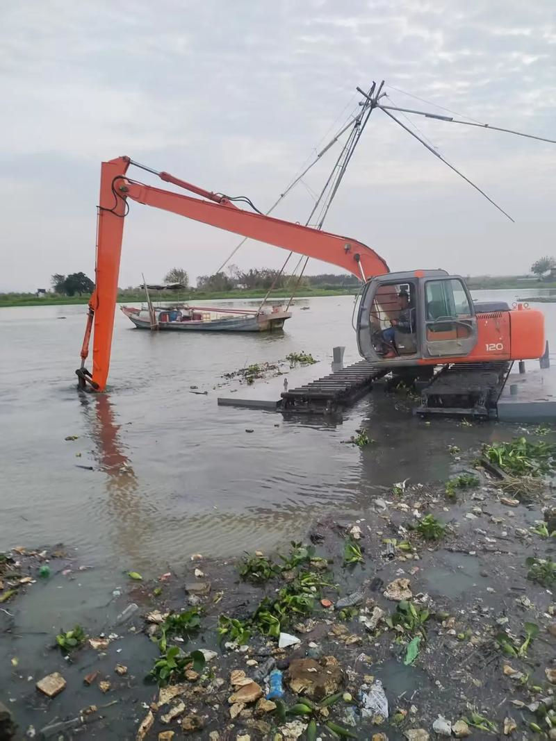 陵縣水陸挖掘機出租水上挖掘機出租有實力