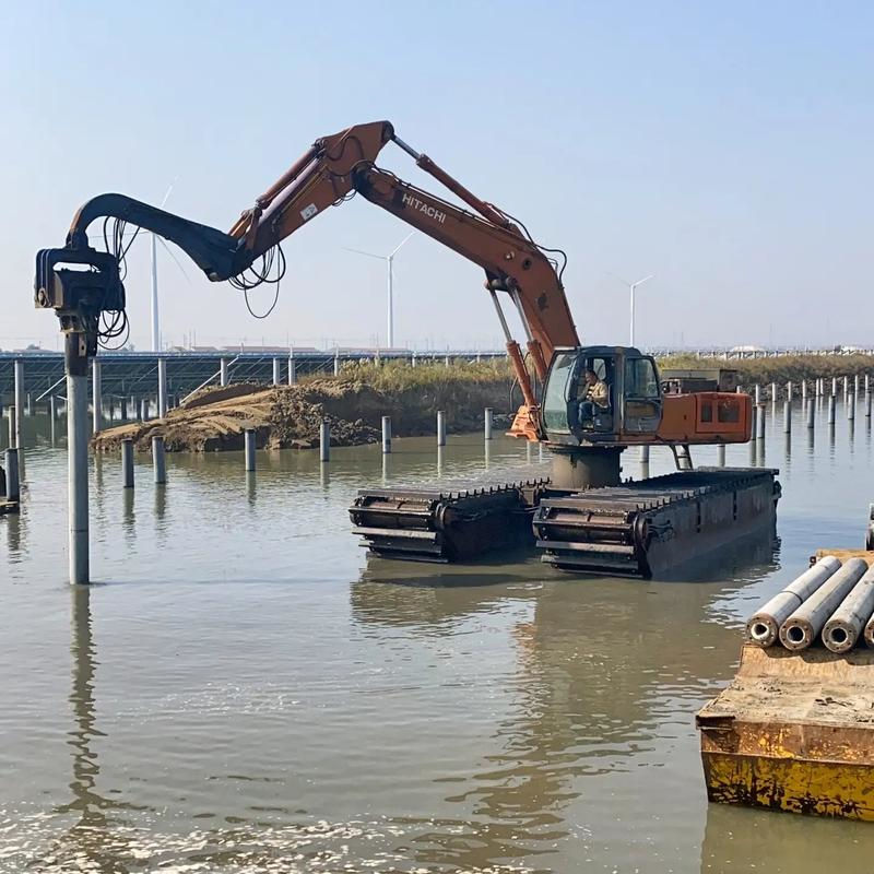 八步水陸挖掘機出租水上船挖機出租省錢省時