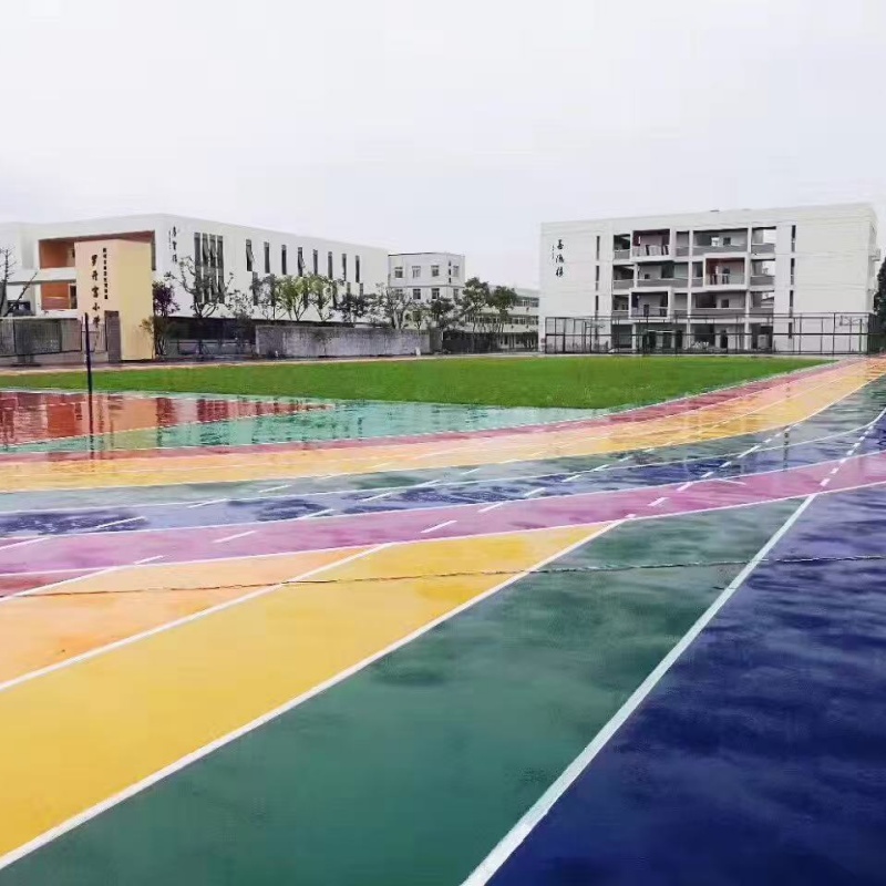 桃城跑道全塑型塑膠跑道支持定制