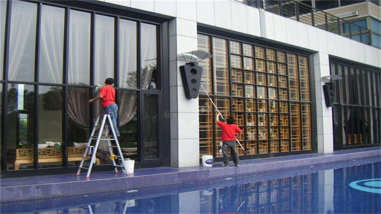 珙縣蜘蛛人高空作業(yè)_玻璃幕墻清洗品質(zhì)好