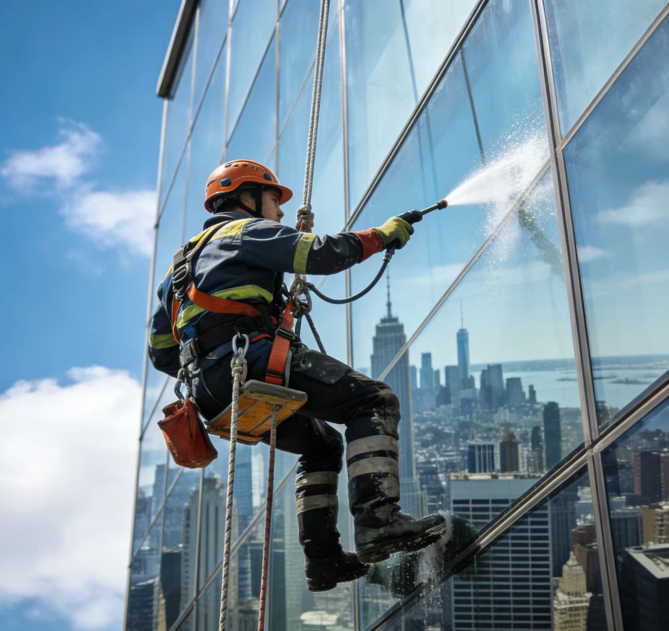 廣靈蜘蛛人高空作業(yè),清洗外墻有實(shí)力