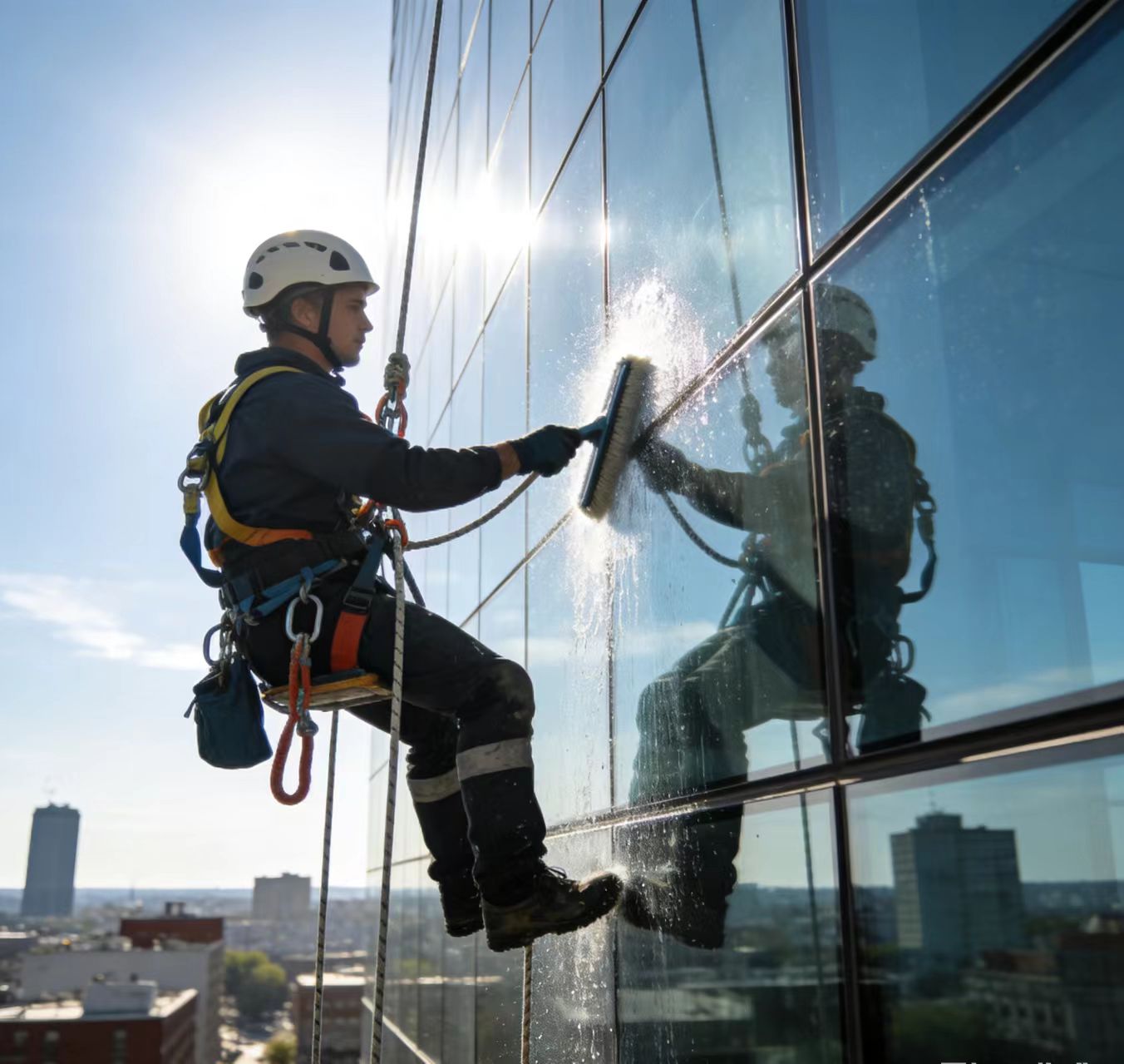 塘廈鎮(zhèn)蜘蛛人高空作業(yè)外墻保潔價(jià)格公道