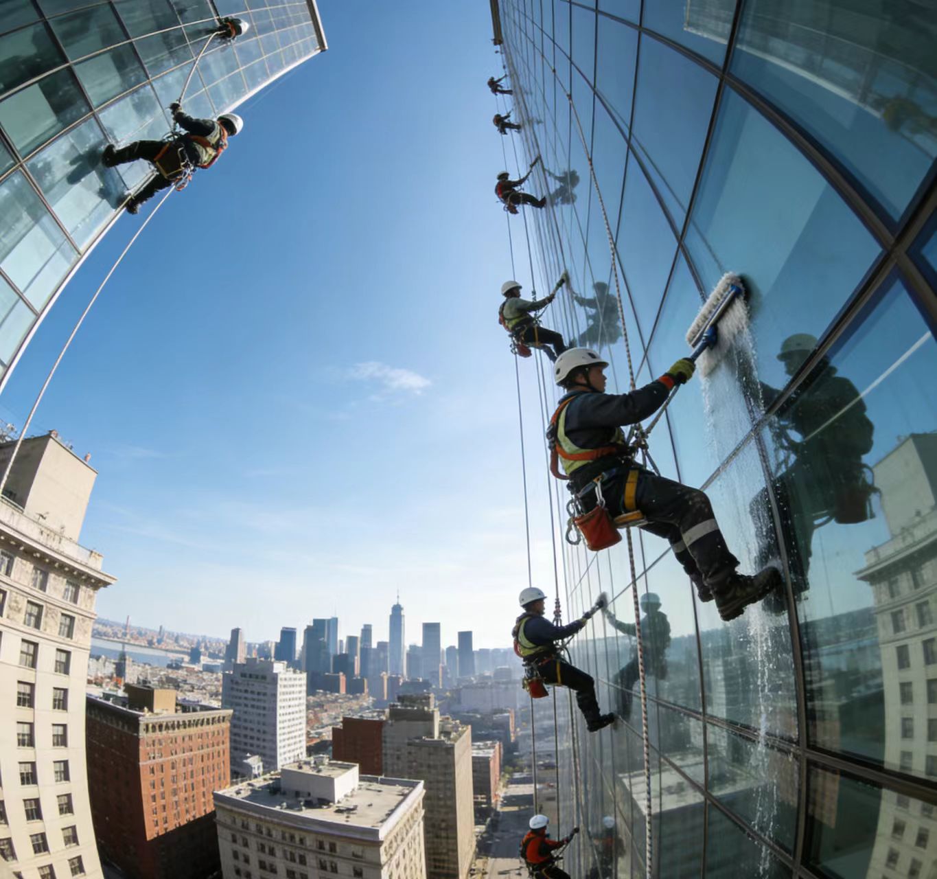 臨武蜘蛛人高空作業(yè)-高空吊繩施工快速響應(yīng)