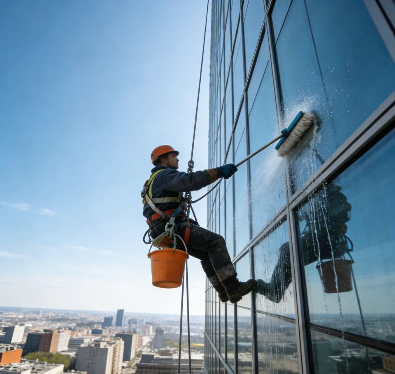 宜興蜘蛛人高空作業(yè)-幕墻保潔實(shí)力商家